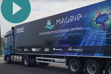 Demonstration of the DAF yard autonomous truck