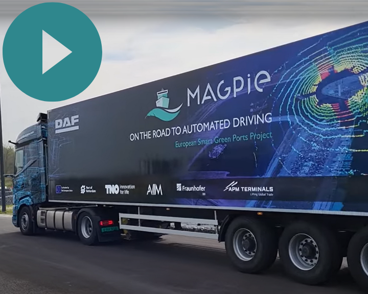 Demonstration of the DAF yard autonomous truck