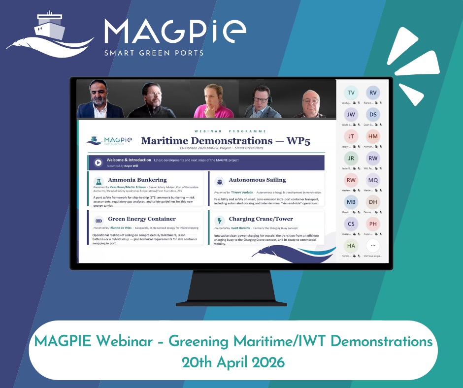MAGPIE Webinar – Greening Maritime Transport/IWT Demonstrations